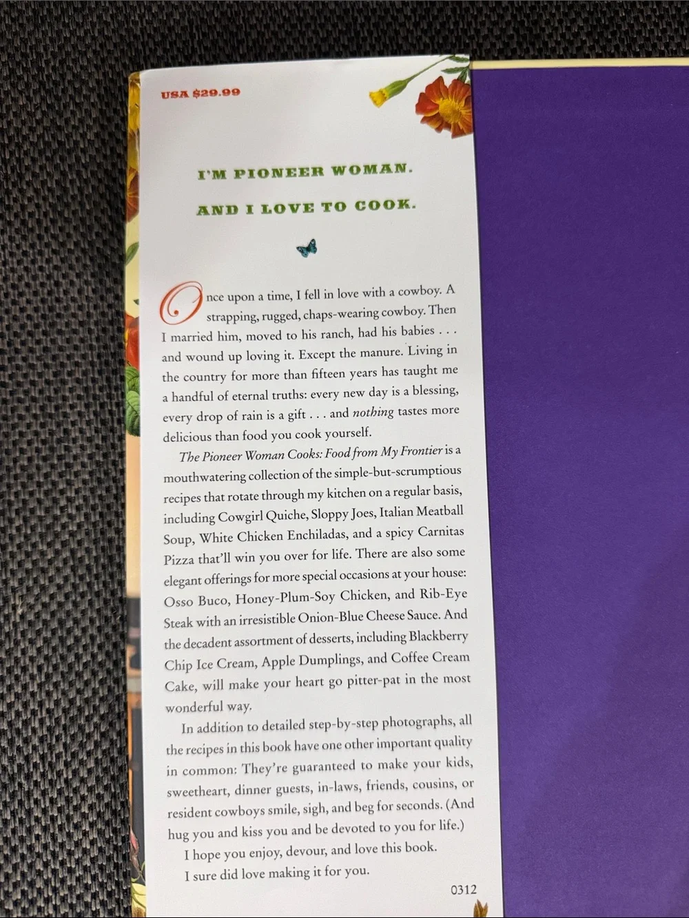 The Pioneer Woman Cookbook - Red Cover with Green Bowl